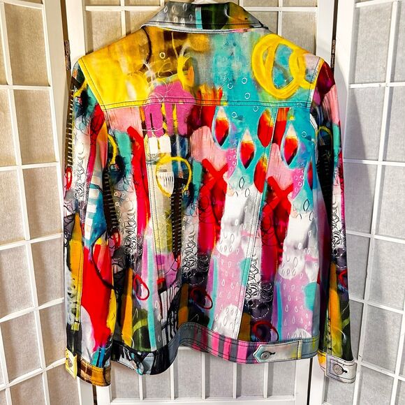 Art by Dolcezza Abtract Jacket, Stretch Size Medium - Picture 3 of 10